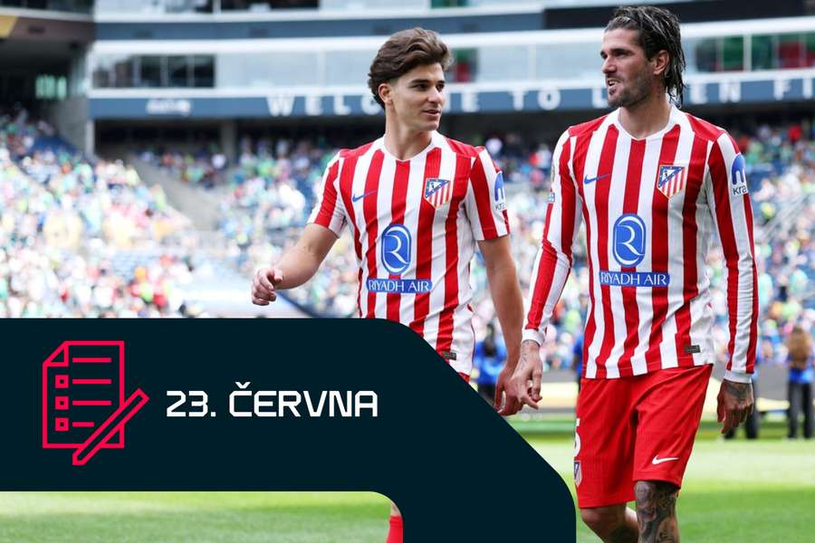 Julian Alvarez a Rodrigo De Paul.