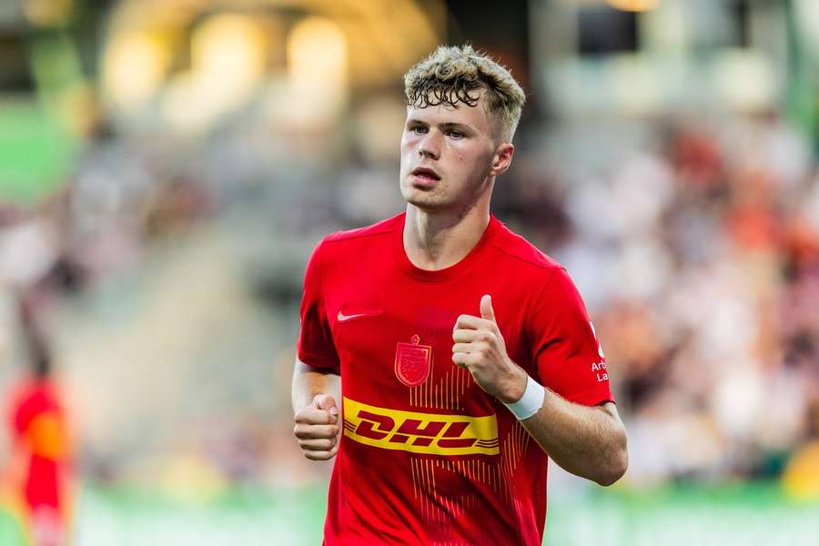 Sindre Walle Egeli in action for FC Nordsjaelland Sindre Walle Egeli in action for FC Nordsjaelland