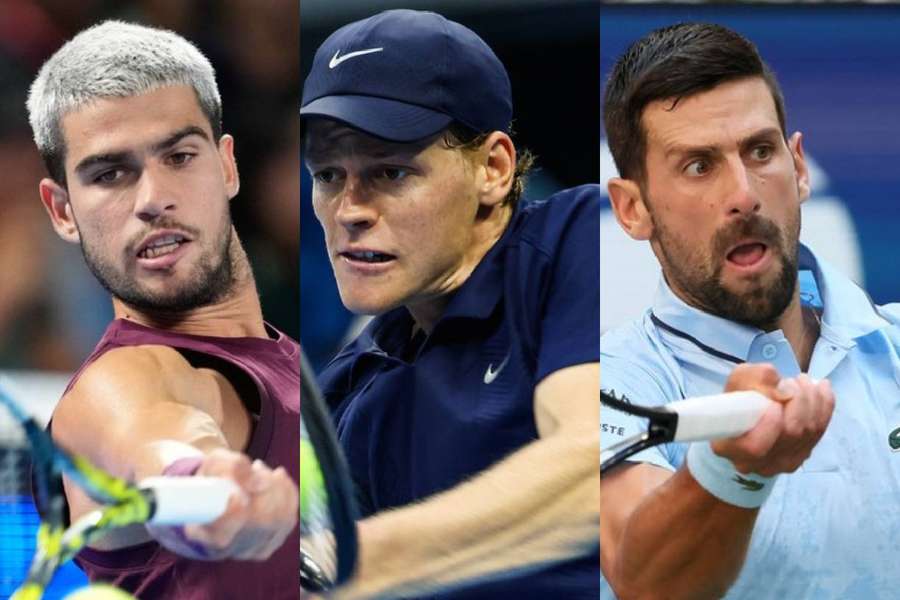 Alcaraz, Sinner și Djokovic
