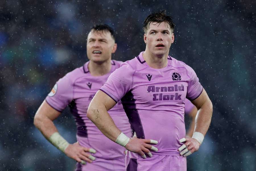 Scotland duo after defeat in Rome