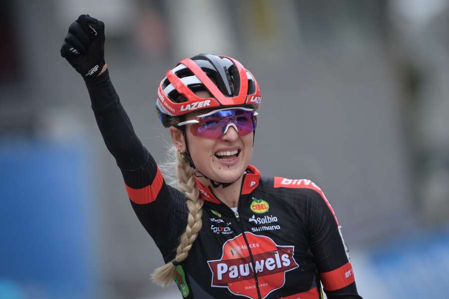 Denise Betsema tijdens de Brussels Universities Cyclocross vorig jaar