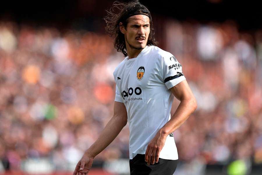 Edinson Cavani was with Valencia last season