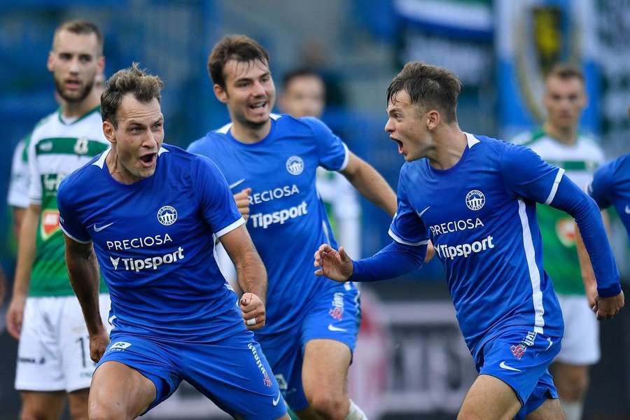 Řezníček zariadil hattrickom výhru Brna, Chvátal sa tešil z troch bodov pre Olomouc