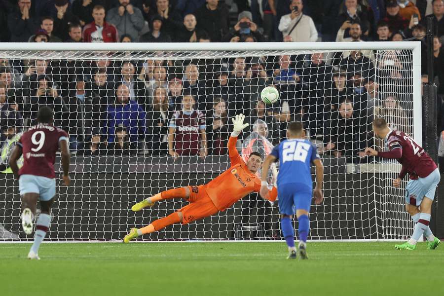 Jarrod Bowen scored a penalty as West Ham won 3-1 in the Conference League