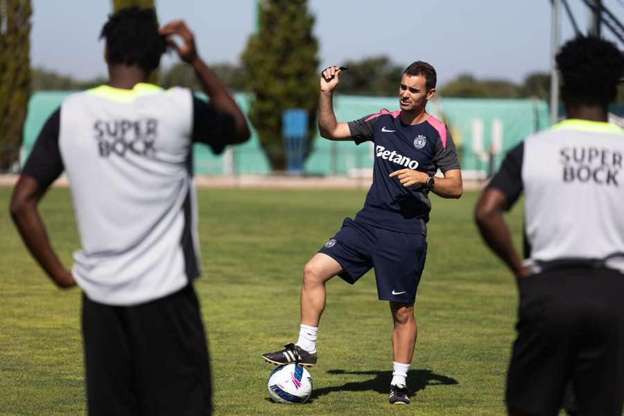 João Gião, treinador do Sporting B
