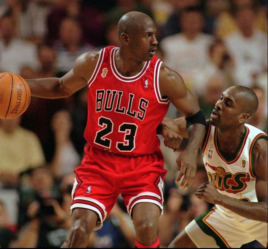Michael Jordan durante as finais de 1993 contra o Phoenix Suns