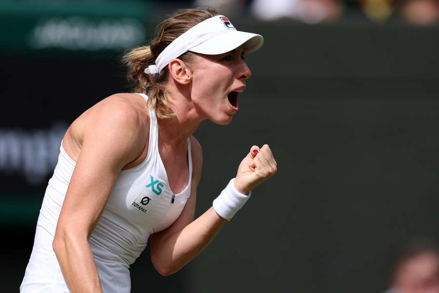 Ekaterina Alexandrova tijdens Wimbledon, eerder dit tennisseizoen