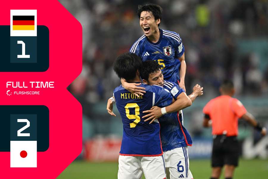 Joy for Japan as they stun Germany