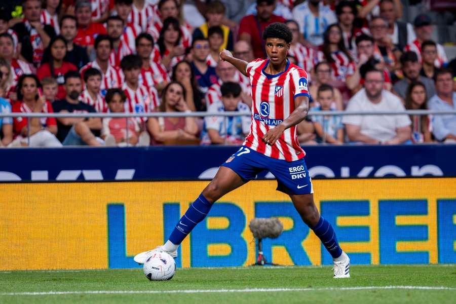 Jorge Domínguez, defesa de 16 anos do Atlético de Madrid