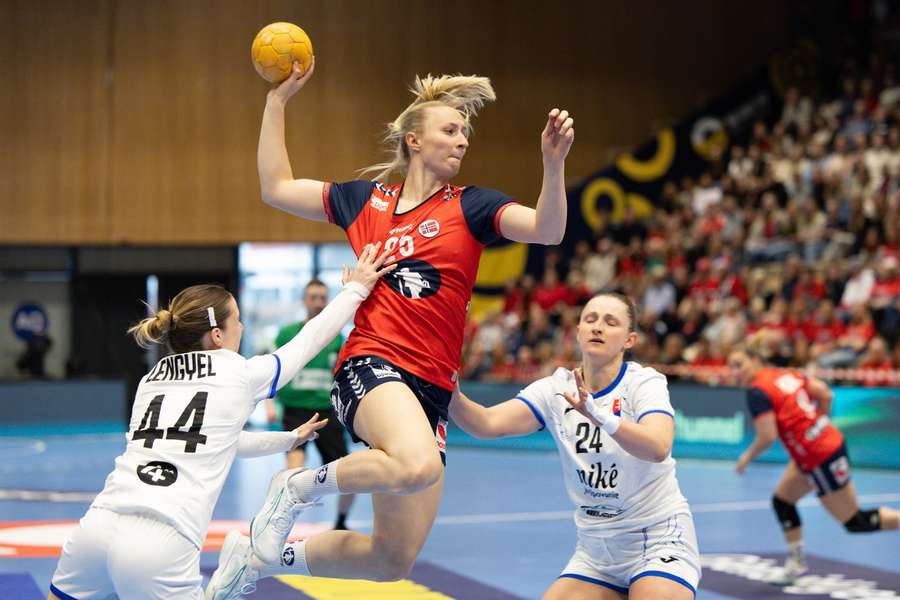 Henny Reistad in action for Norway Henny Reistad in action for Norway