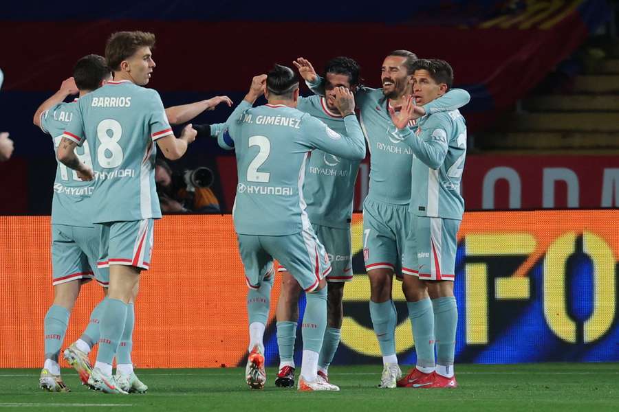 O Atlético de Madrid fez história ao buscar o empate em Montjuic O Atlético de Madrid fez história ao buscar o empate em Montjuic
