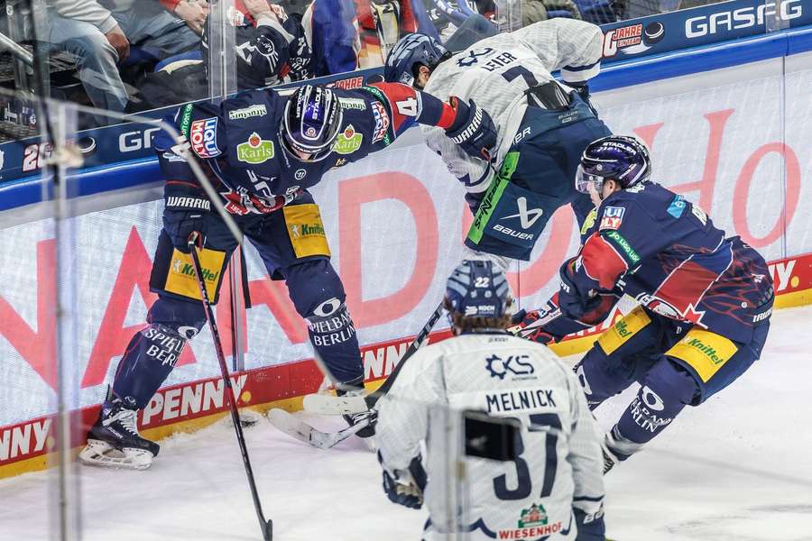 Titelverteidiger Eisbären Berlin startet gegen die Straubing Tigers.