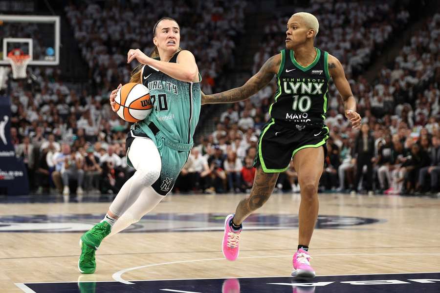 Sabrina Ionescu de la New York Liberty în acțiune