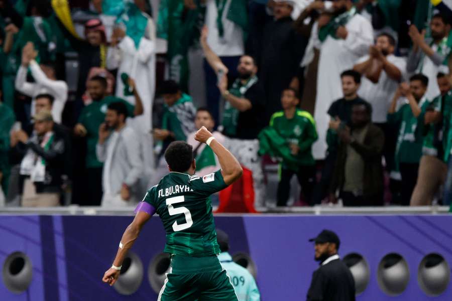 Al Bulayhi festeggia il gol