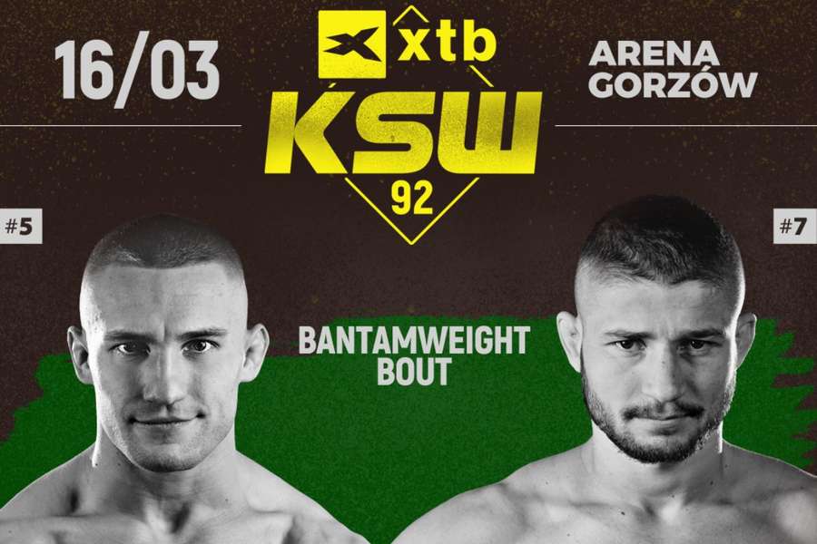 Niepokonani zawodnicy wagi koguciej zmierzą się podczas KSW 92 w Arenie Gorzów