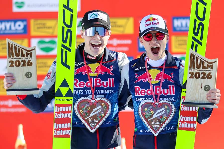 Jonas Schuster und Stephan Embacher flogen aufs Podium