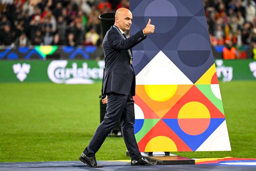 Portugal manager, Roberto Martinez, after winning the Nations League against Spain Portugal manager, Roberto Martinez, after winning the Nations League against Spain
