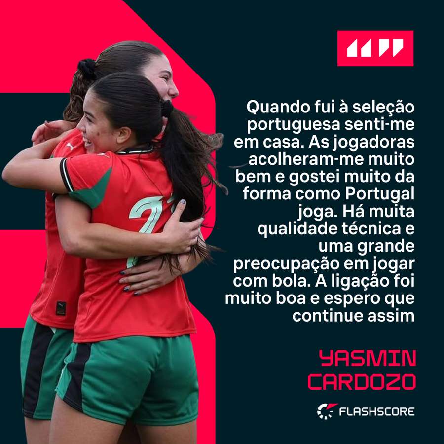 Yasmin feliz com experiência na seleção portuguesa Yasmin feliz com experiência na seleção portuguesa
