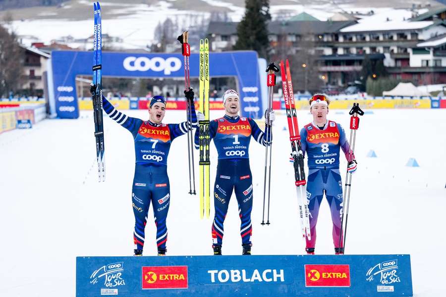 Doublé français en ski de fond, Lucas Chanavat triomphe devant Jules Chappaz à Toblach