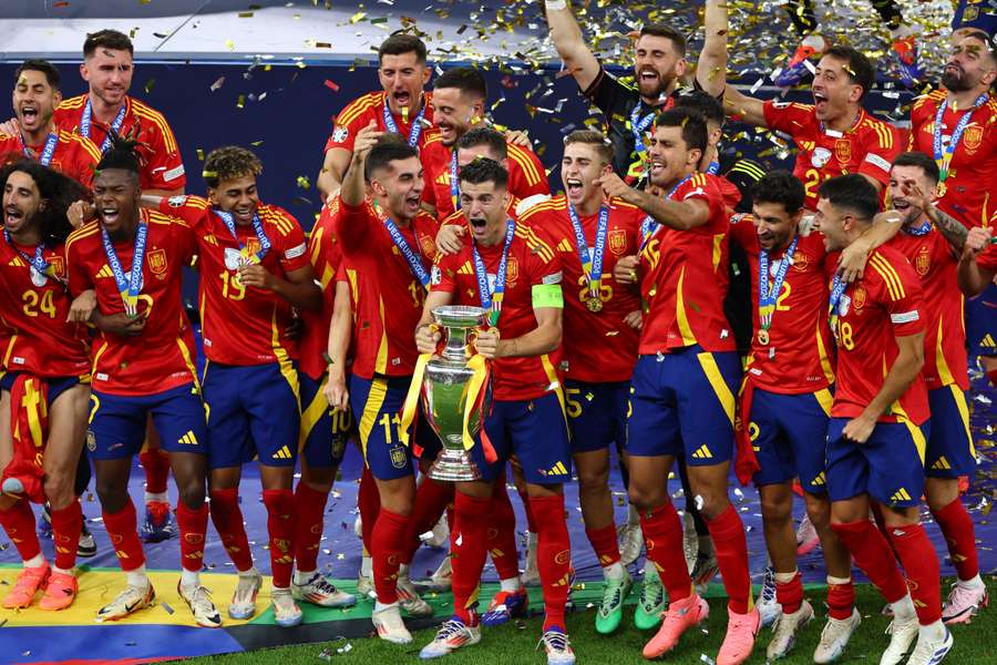 Spanje werd tot kampioen van Europa gekroond