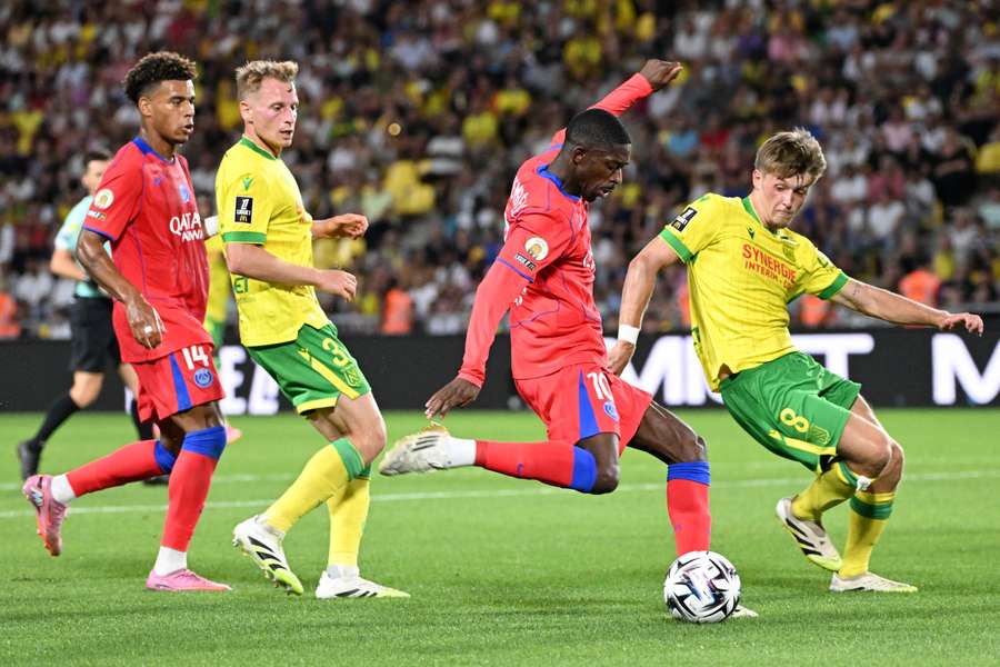 Nantes-PSG en août dernier. Nantes-PSG en août dernier.