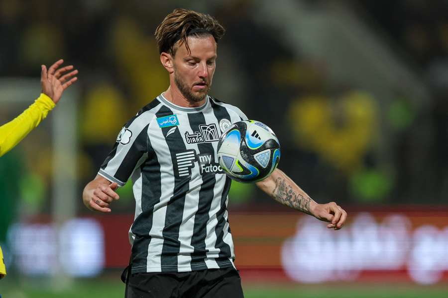 Rakitic only made eight league appearances for Al Shabab 