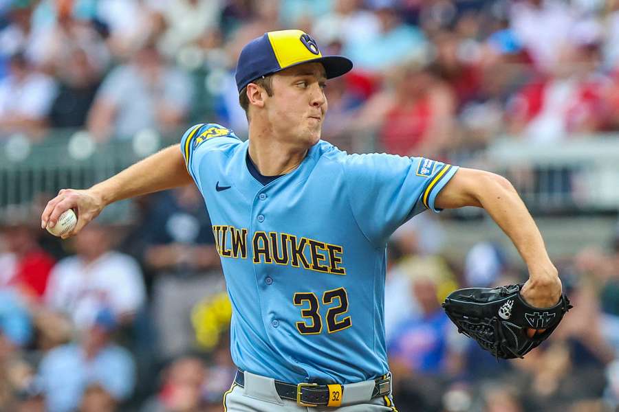 Jacob Misiorowski pitches against the Atlanta Braves