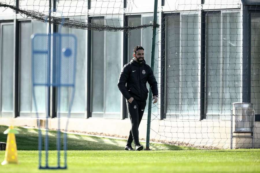 Rúben Amorim no treino do Sporting