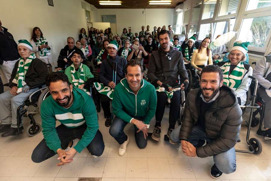 Varandas, Hugo Viana e Rúben Amorim visitam Centro de Medicina de Reabilitação de Alcoitão
