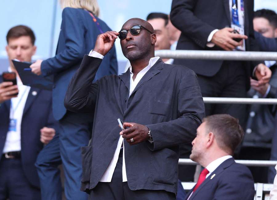 Sol Campbell during the Paris Saint Germain v Arsenal UEFA Champions League Final Sol Campbell during the Paris Saint Germain v Arsenal UEFA Champions League Final