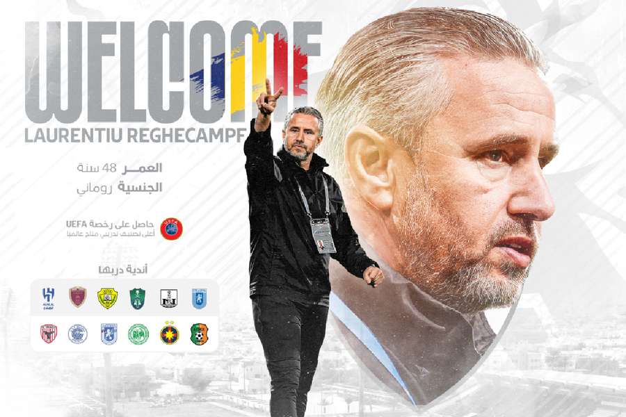 Laurențiu Reghecampf apresentado oficialmente no Al Taee