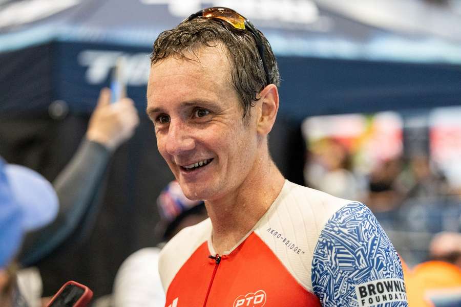 Alistair Brownlee after the London T100 Triathlon earlier this year