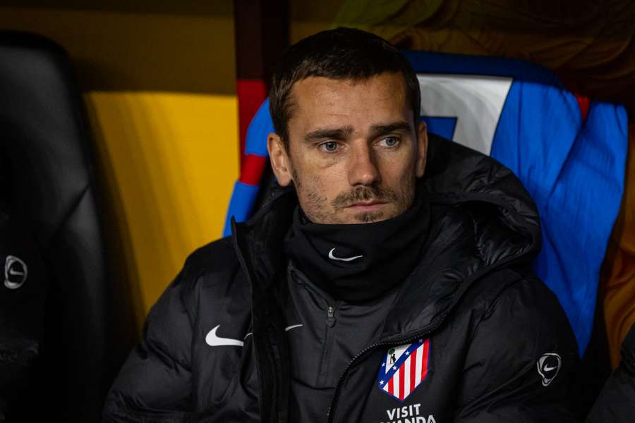 Griezmann sofreu uma lesão muscular leve na coxa esquerda