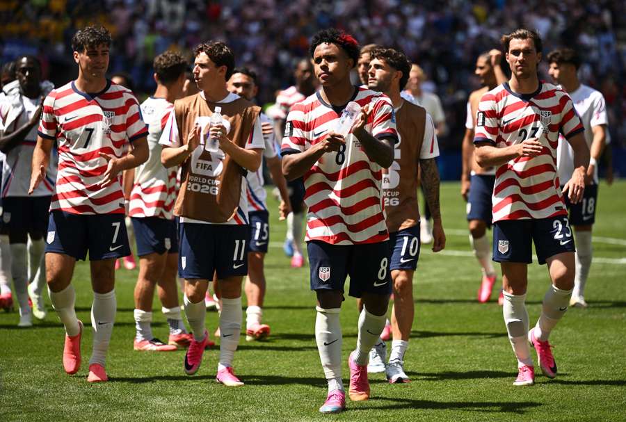 USA's players celebrate their victory USA's players celebrate their victory