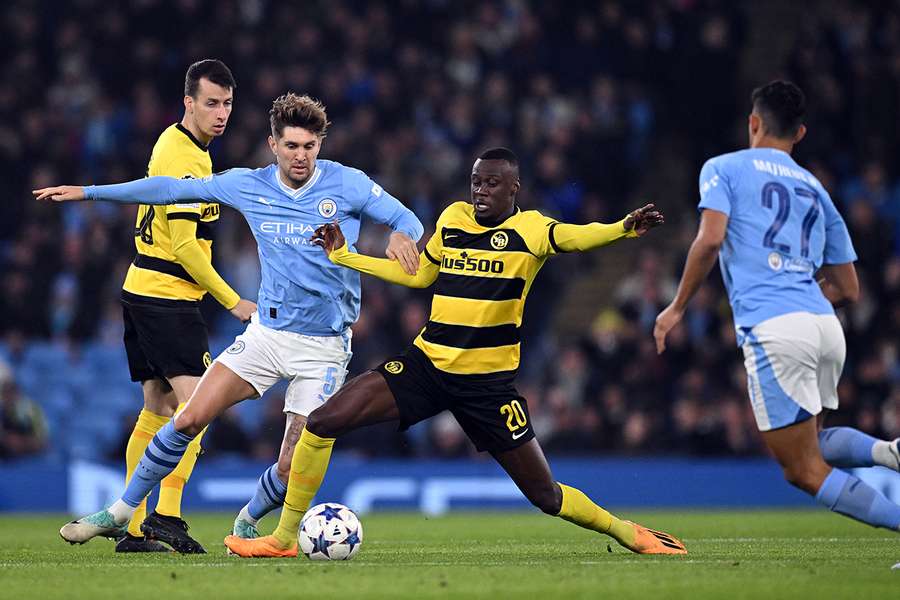 John Stones was substitutes at half-time against Young Boys in the Champions League