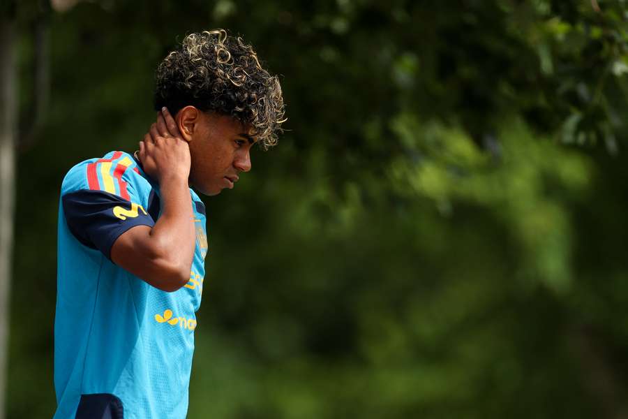 Lamine Yamal im Training
