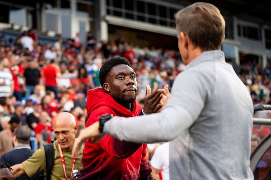 Kanada-Trainer Jesse Marsch hofft auf Rückkehrer Alphonso Davies. Kanada-Trainer Jesse Marsch hofft auf Rückkehrer Alphonso Davies.