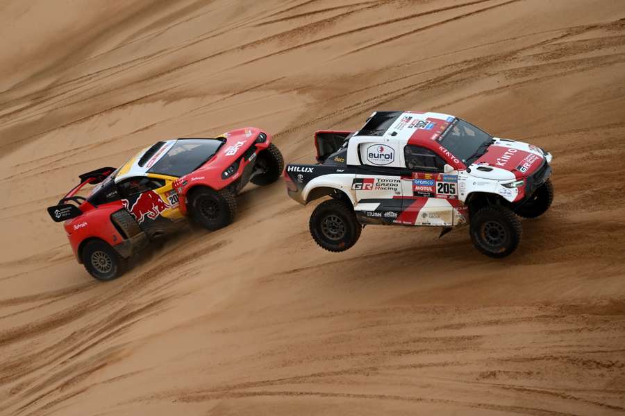 Giniel De Villiers and Sebastien Loeb