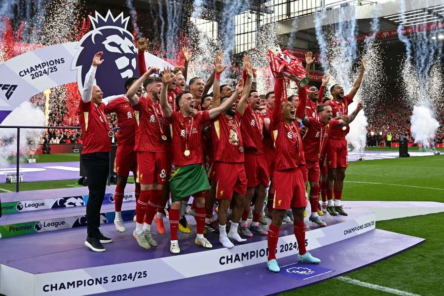 El Liverpool celebra la Premier League 2024-2025