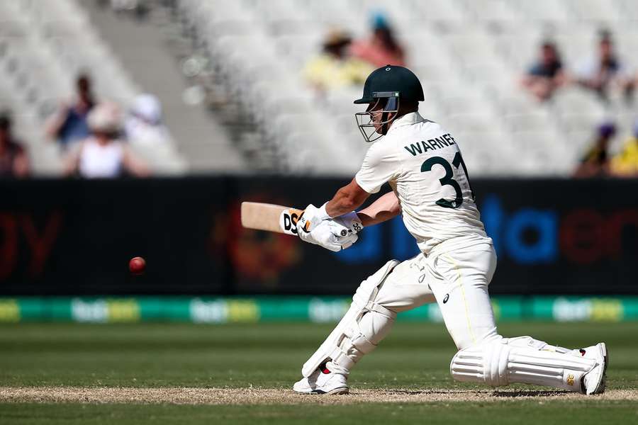 Warner in action for Australia against South Africa at the Melbourne Cricket Ground in December