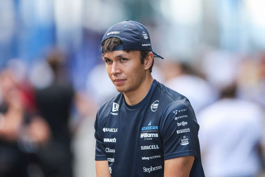 Alex Albon en Hongrie en juillet. Alex Albon en Hongrie en juillet.