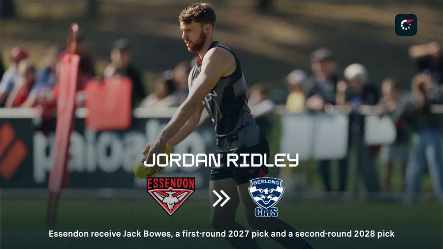 Jordan Ridley to Geelong Jordan Ridley to Geelong