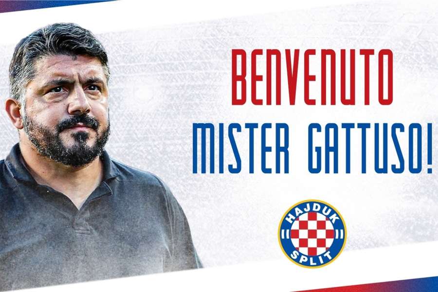 Officiel : Gennaro Gattuso s'installe en Croatie et dirigera le Hajduk Split