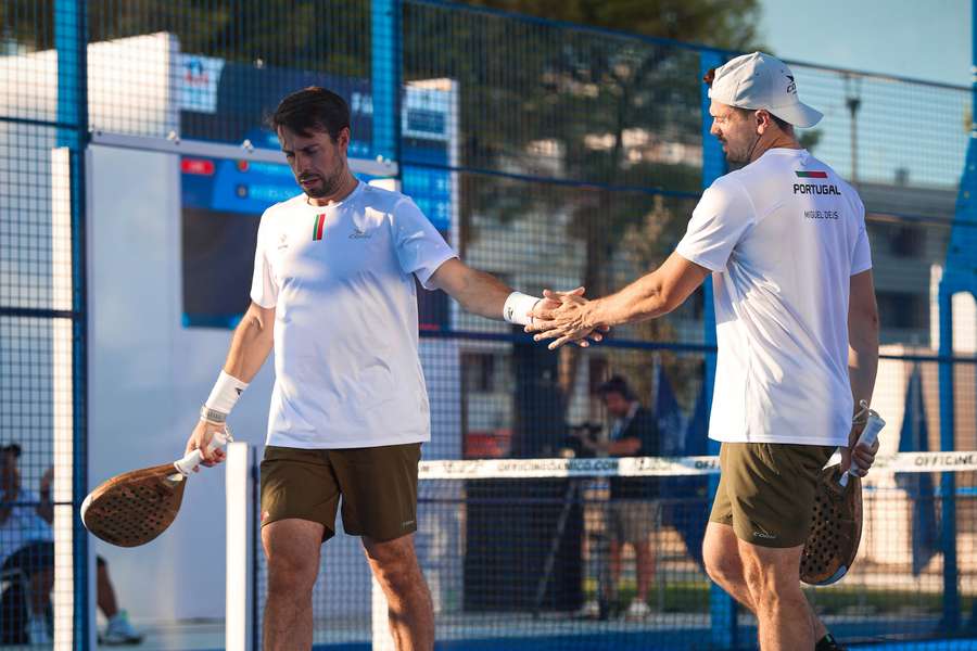 Miguel e Nuno Deus perderam com os italianos Marco Cassetta e Simone Iacovino Miguel e Nuno Deus perderam com os italianos Marco Cassetta e Simone Iacovino
