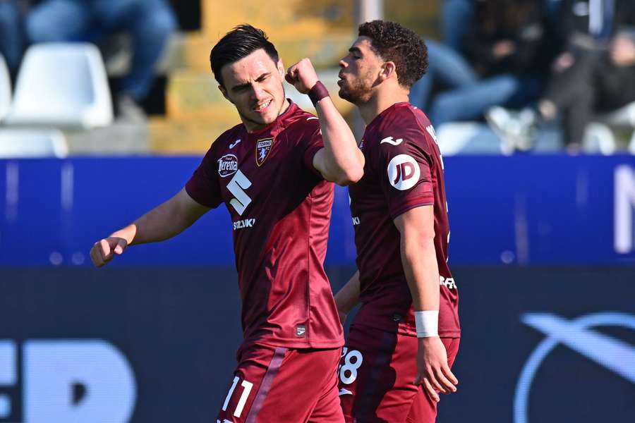 Elmas dopo il gol contro il Parma