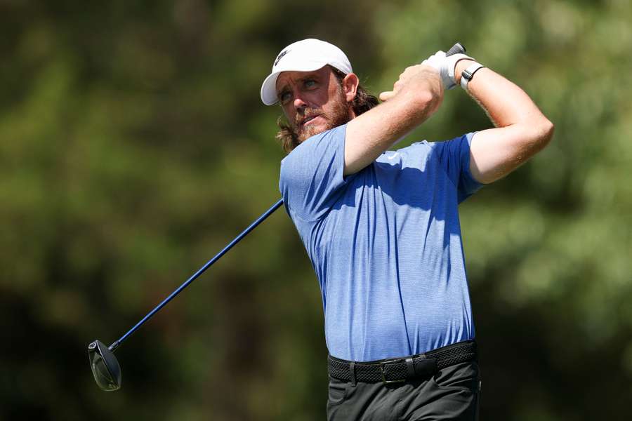 Tommy Fleetwood of England hits a tee shot on the seventh hole during the second round of the FedEx St. Jude Championship 2025