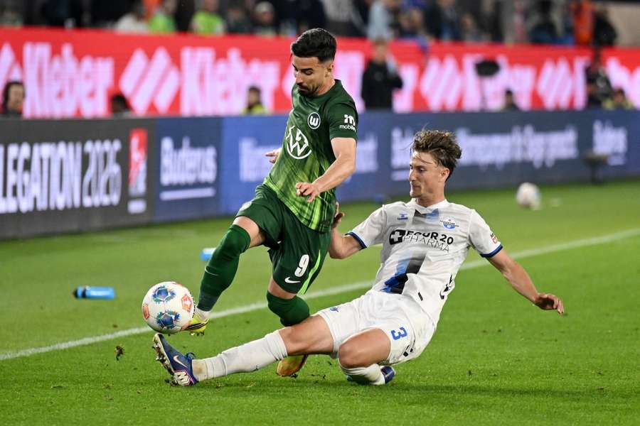 Wolfsburg und Paderborn trennten sich im Relegations-Hinspiel ohne Tore.