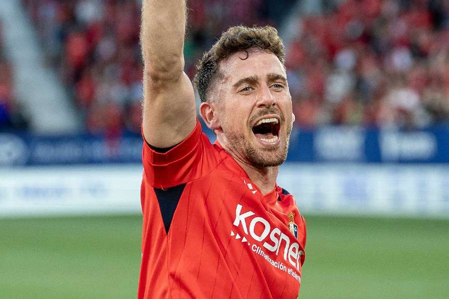 Kike Barja, jugador de Osasuna