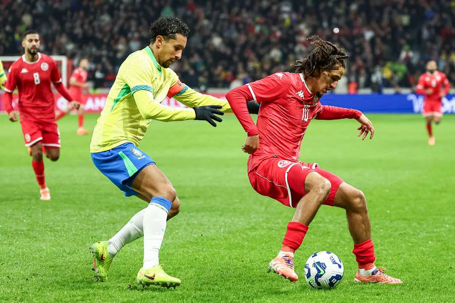 Tunisia's Hannibal in action against Brazil in November