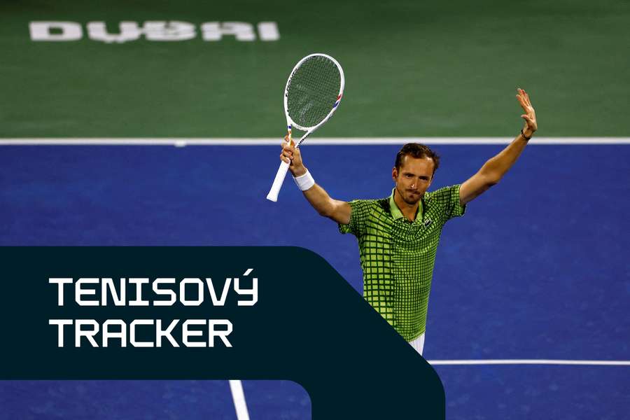 Medvedev sa raduje z triumfu.